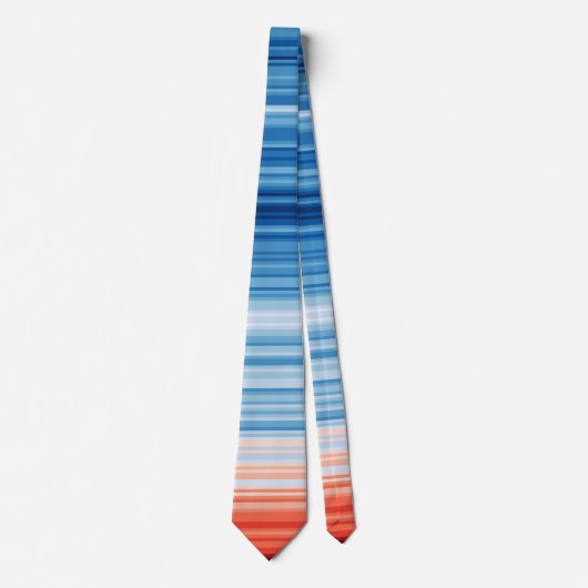 Modern Trendy Birthday Holiday Gift Climate Stripe ネクタイ (正面)