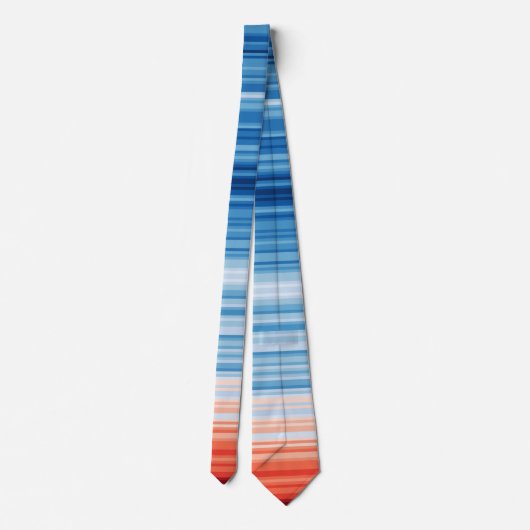 Modern Trendy Birthday Holiday Gift Climate Stripe ネクタイ (裏面)