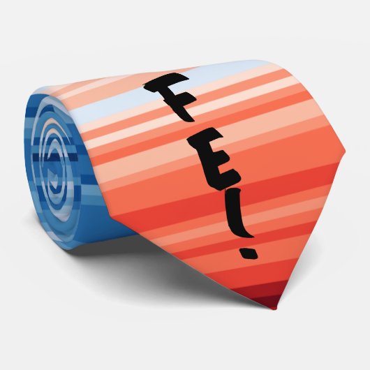 Modern Trendy Birthday Holiday Gift Climate Stripe ネクタイ (ロール)