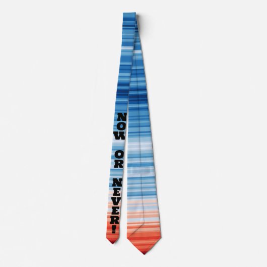 Modern Trendy Birthday Holiday Gift Climate Stripe ネクタイ (裏面)