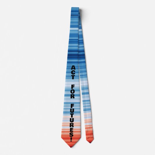 Modern Trendy Birthday Holiday Gift Climate Stripe ネクタイ (正面)