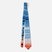 Modern Trendy Birthday Holiday Gift Climate Stripe ネクタイ (裏面)