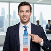 Modern Trendy Birthday Holiday Gift Climate Stripe ネクタイ