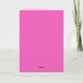 Modern Trendy Bright Pink Happy Mother's Day  カード (裏面)