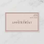 Modern Trendy Brown Personal Trainer Fitness  予約カード (正面)