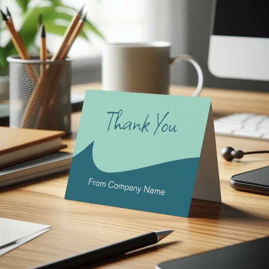 Modern Trendy Business Thank You Cards サンキューカード
