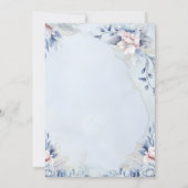 Modern Trendy Designer Dusty Rose Blush Wedding  招待状 (裏面)