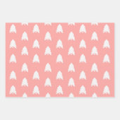 Modern Trendy Green Blush Pink Christmas ラッピングペーパーシート (正面2)