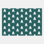 Modern Trendy Green Blush Pink Christmas ラッピングペーパーシート (正面)