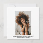 Modern Trendy Hot Pink Photo Graduation Party 招待状 (裏面)