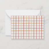 Modern Trendy Merry Christmas One Photo ノートカード (裏面)