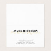 Modern Trendy Minimalist Plain 名刺 (外部フラット)