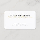 Modern Trendy Minimalist Plain 名刺 (正面)