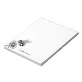 Modern Trendy Personalized Honey Bee Vintage       ノートパッド (回転)