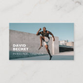 Modern Trendy Photo Personal Trainer Fitness 予約カード (正面)