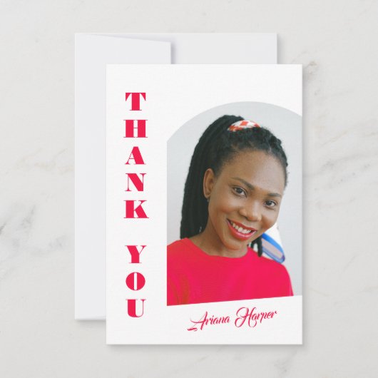 Modern Trendy Pink Script Graduation (正面)