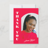 Modern Trendy Script Pink Graduation (正面)