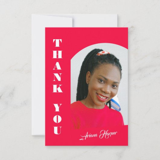 Modern Trendy Script Pink Graduation (正面)