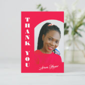 Modern Trendy Script Pink Graduation (スタンド正面)