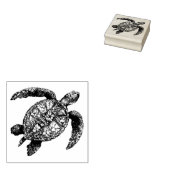 Modern Trendy Summer Sea Turtle Ocean Nautical     ラバースタンプ (押印)