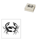 Modern Trendy Summer Trendy Seafood Crab Nautical ラバースタンプ (押印)