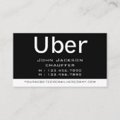 Modern & Trendy Taxi Cab Driver photo qr code 名刺 (正面)