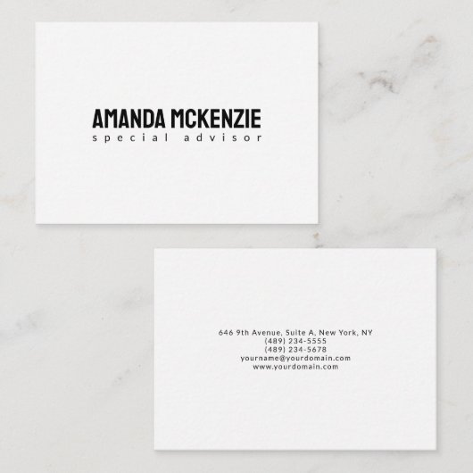 Modern Trendy Unique Creative Minimalist Design ノートカード (正面/裏面)