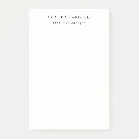 Modern Trendy Unique Creative Minimalist Design ポストイット (正面)