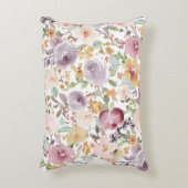 Modern trendy watercolor botanical pastel pattern アクセントクッション (正面(垂直))