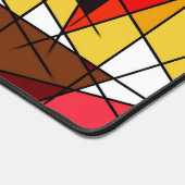 Modern Triangle Colorful Geometric デスクマット (コーナー)