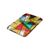 Modern Triangle Colorful Geometric  バスマット (アングル)