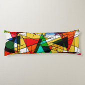 Modern Triangle Colorful Geometric ボディピロー (裏面)
