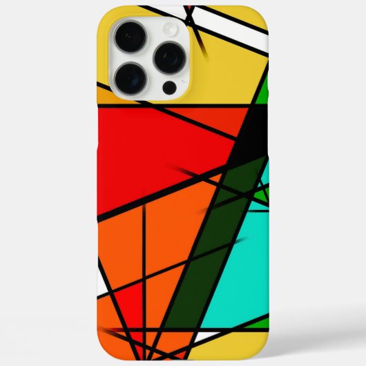 Modern Triangle Colorful Geometric  Case-Mate iPhoneケース (裏面)