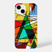 Modern Triangle Colorful Geometric  iPhoneケース (裏面)