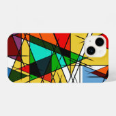 Modern Triangle Colorful Geometric  iPhoneケース (裏面横)