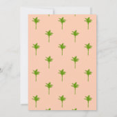 Modern Tropical Bridal Shower Pool Party Summer 招待状 (裏面)