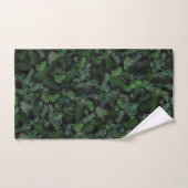 Modern tropical green foliage Black pattern バスタオルセット (ハンドタオル)