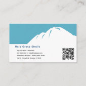 Modern Tropical Hibiscus Floral Hair Salon 名刺 (裏面)