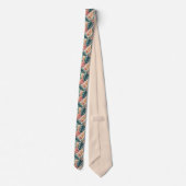 Modern Tropical Leaves Pattern Neck Tie ネクタイ (裏面)