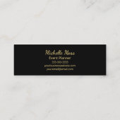 Modern Tropical Palm Trees Boho Botanical スキニー名刺 (裏面)