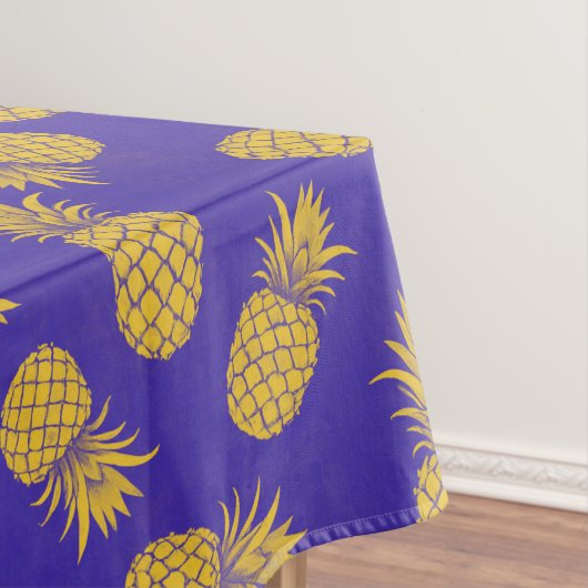Modern Tropical Pineapple Watercolor テーブルクロス (インサイチュ)