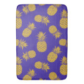 Modern Tropical Pineapple Watercolor バスマット (正面縦)