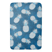 Modern Tropical Pineapple Watercolor バスマット (正面縦)