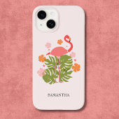 Modern Tropical Pink Flamingo Case-Mate iPhoneケース
