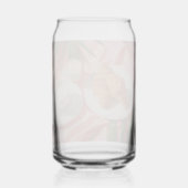 Modern Tropical Plant Print – Pink and Green  ガラス缶 (正面)