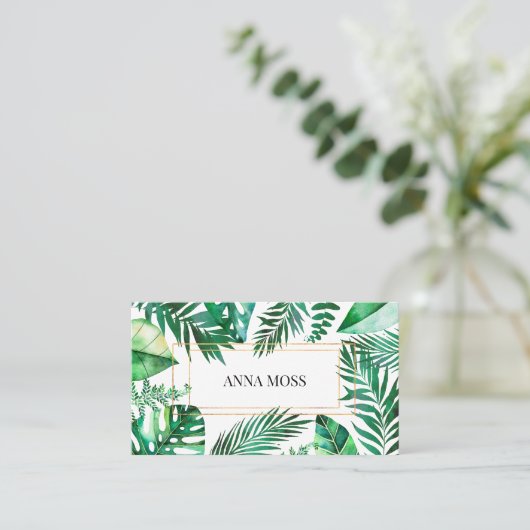 Modern Tropical Visitenkarte 名刺 (スタンド正面)