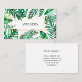 Modern Tropical Visitenkarte 名刺 (正面/裏面)