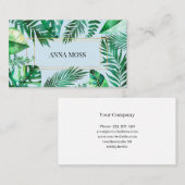 Modern Tropical Visitenkarte 名刺 (正面/裏面)