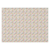 Modern Tulip Floral Pattern Soft Botanical Spring テーブルクロス (正面(横))