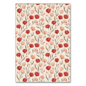 Modern Tulip Flower Boho Wedding Table Number テーブルナンバー (裏面)